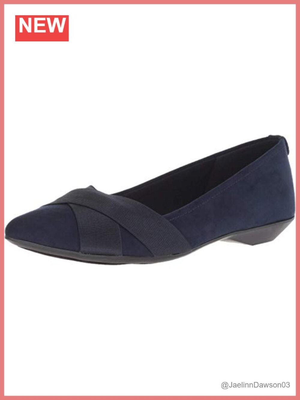 Anne Klein Women's Oalise Ballet Flats with Memory Foam and Rubber Sole